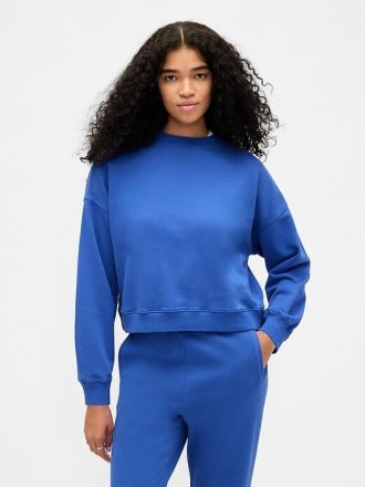 VintageSoft Kamalı Yuvarlak Yaka Sweatshirt