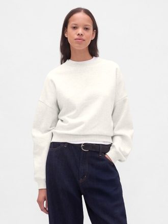 VintageSoft Kamalı Yuvarlak Yaka Sweatshirt