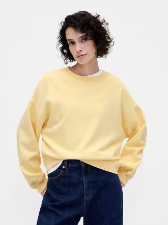 VintageSoft Kamalı Yuvarlak Yaka Sweatshirt