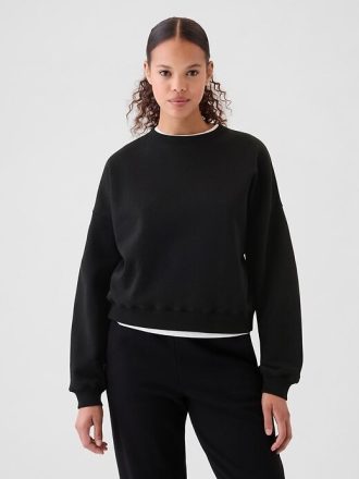 VintageSoft Kamalı Yuvarlak Yaka Sweatshirt