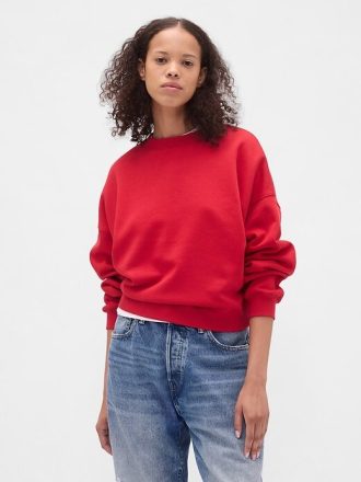 VintageSoft Kamalı Yuvarlak Yaka Sweatshirt