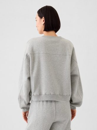 VintageSoft Kamalı Yuvarlak Yaka Sweatshirt