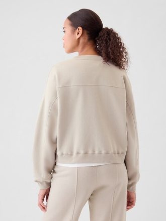 VintageSoft Kamalı Yuvarlak Yaka Sweatshirt