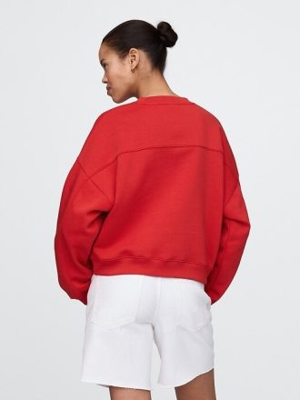 VintageSoft Kamalı Yuvarlak Yaka Sweatshirt