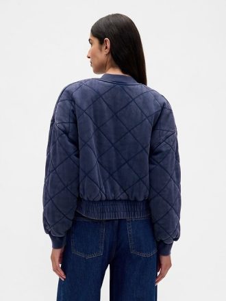 VintageSoft Kapitone Bomber Ceket