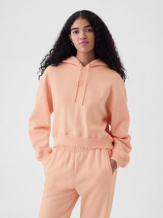 VintageSoft Kısa Kapüşonlu Sweatshirt